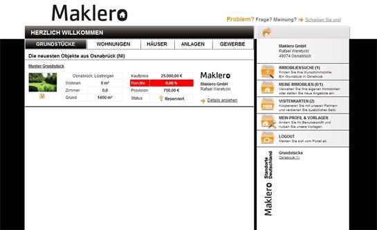 Personalisierte Startseite